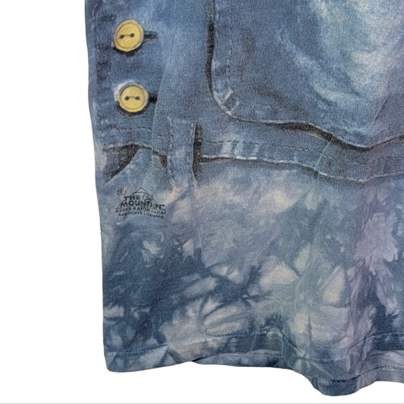 The Mountain Kitten Kitty Overalls Vintage Y2K Tie Dye Graphic Tee Men's Size L - Picture 4 of 16